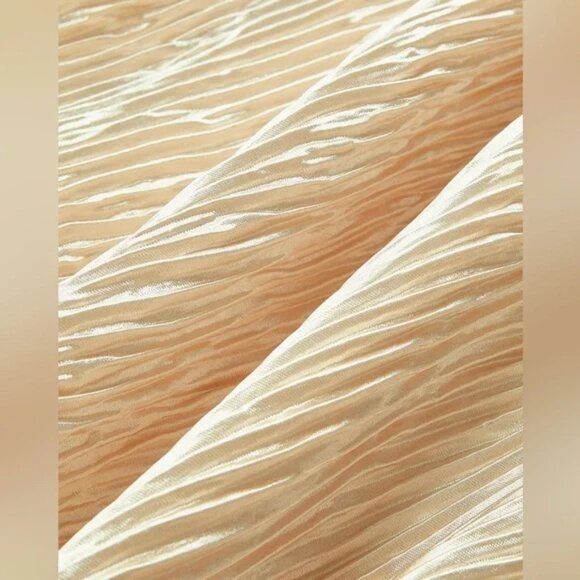 Zara Asymmetric Halter Crop Top With Wide Leg Pants Set - Picture 6 of 8